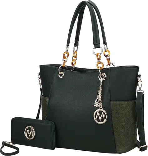 Vista 55 de MKF Collection - Juego de bolsa de mano para mujer, con cartera y asa superior, de piel vegana