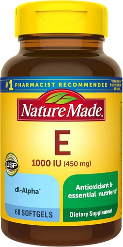 Vista 4 de Nature Made Vitamina E 1000 UI (dl-alfa) Cápsulas blandas 60 Ct