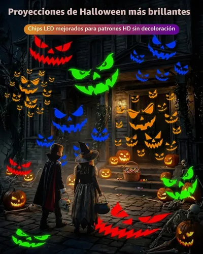 Vista 2 de Proyector de luces de Halloween ultra brillantes para exteriores