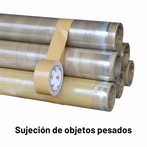 Vista 7 de BOMEI PACK Cinta adhesiva color beige bronceado, resistente, 0.354 in de grosor, 2 pulgadas x 30 yardas, flexible, sin residuos, impermeable