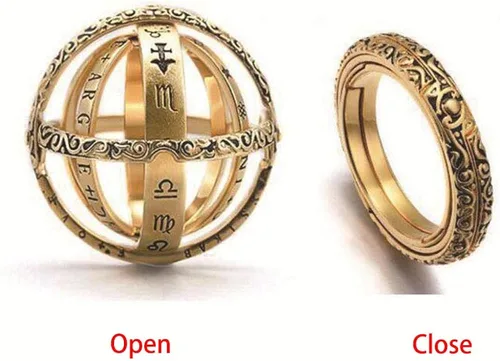 Vista 6 de Anillo Astronómico Plegable Para Mujeres y Hombres, Ideal Como Regalo