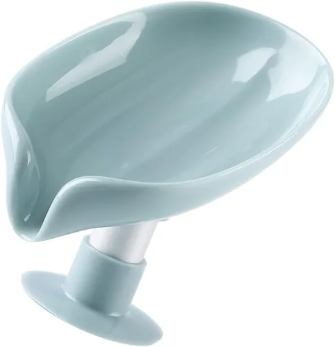 Vista 2 de Generic Jabonera en forma de hoja - Soporte de jabón de plástico duradero para bañera/ducha - Beige