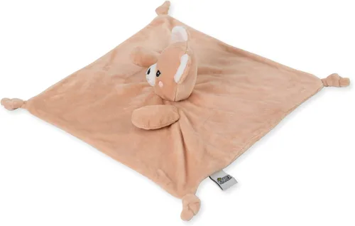 Vista 2 de KINREX Manta de seguridad de oso de peluche para bebés, toalla calmante de felpa suave, juguete de edredón unisex para bebé, compañero de sueño