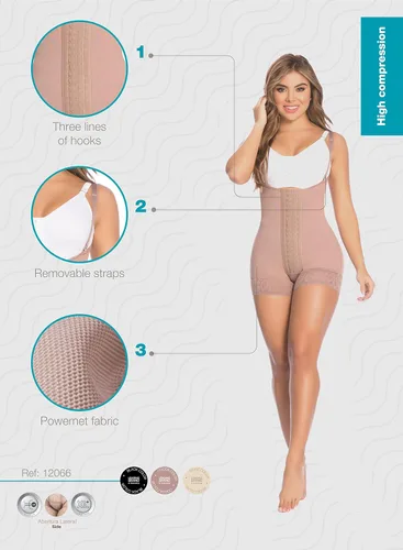 Vista 5 de DELIÉ by Fajas Dprada 09066 Fajas Colombianas Faja Posparto Faja Moldeadora de Cuerpo Completo para Mujer