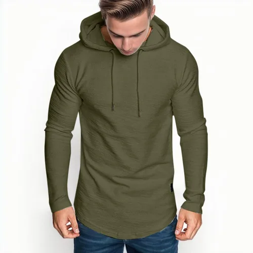 Vista 4 de EELHOE Men's Sweatshirts Novelty Long Sleeve Lightweight Tops with Hood Regular Fit Breathable Stylish Pullover