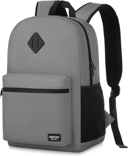 Vista 12 de YAMTION Mochila escolar, mochila clásica unisex para adolescentes con puerto USB para escuela secundaria, universidad, oficina, trabajo, viajes