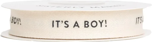Vista 15 de Cinta de algodón en espiga personalizada, cinta de regalo natural de 5/8 pulgadas con frase impresa Best Day, 10 yardas