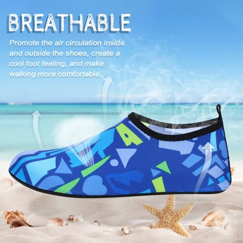 Vista 3 de ANLUKE - Zapatos para agua, de secado rápido, ideales para yoga acuático, playa, natación, surf, para mujeres y hombres