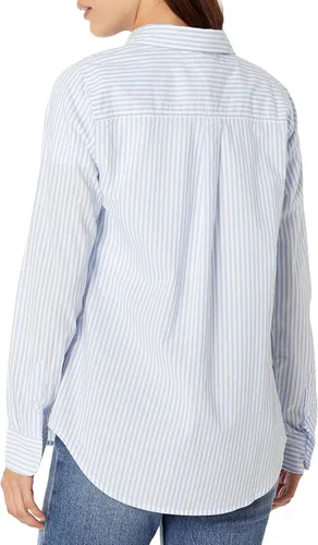 Vista 2 de Tienda Essentials - Camisa de popelina con botones, de manga larga y ajuste clásico para mujer