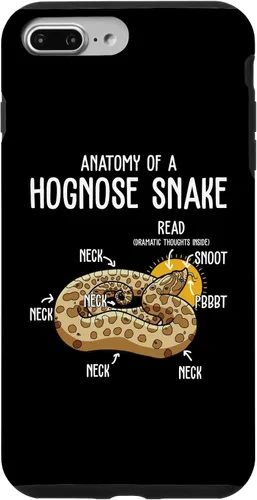 Vista 9 de Carcasa divertida para iPhone 15 Anatomía de una serpiente de hognose, para amantes de reptiles y animales