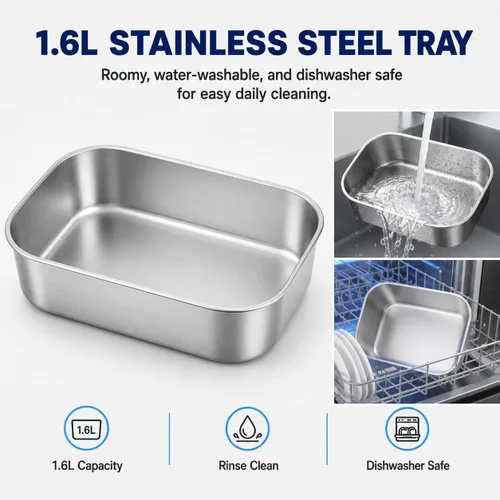 Vista 6 de Lonchera térmica inalámbrica para el trabajo, calentador de alimentos autocalentable alimentado por batería de 20000 mAh, lonchera portátil