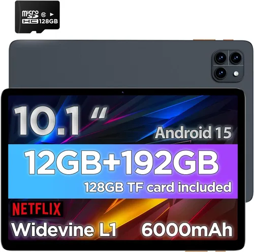 Vista 10 de Callsky-Tab Tablet de 10 pulgadas, tableta Android de 10 pulgadas, tableta Android 15, 12 GB de RAM+128 GB ROM
