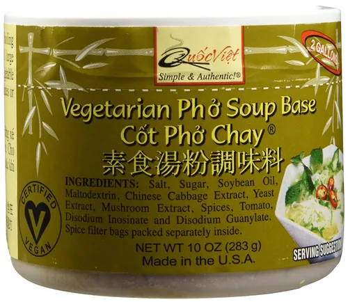 Vista 5 de Quoc Viet Foods Base de sopa vegetariana "Pho" 10oz Cuna Pho Chay