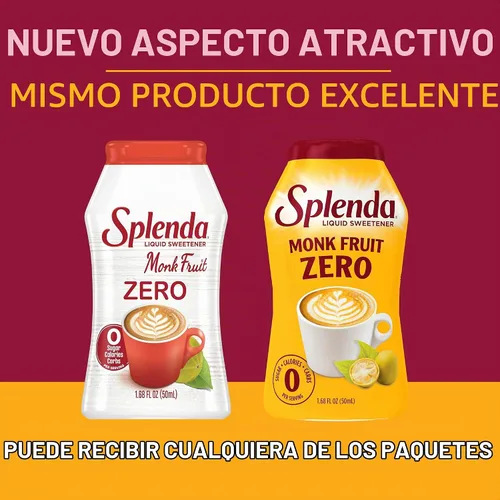 Vista 3 de SPLENDA Monk Fruit - Gotas edulcorantes líquidas sin calorías, 1.68 onzas líquidas