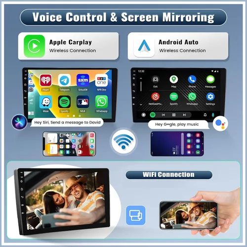 Vista 4 de [4G+64G, 8 núcleos] Qualcomm Radio de coche Android estéreo para Subaru Forester Impreza WRX 2008-2012 CarPlay Android Auto, pantalla táctil de 9