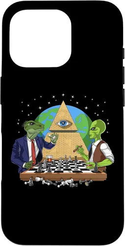 Vista 19 de Funda para iPhone 14 Pro Alien Illuminati Conspiracy Theory All Seeing Eye Aliens