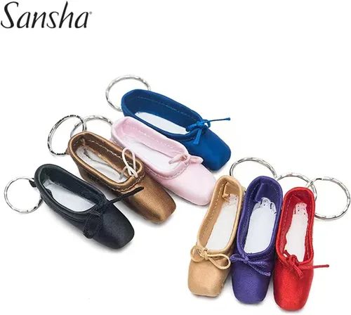 Vista 2 de Zapatos hechos a mano del dedo del pie de la danza del ballet mini zapatos de satén