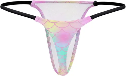 Vista 5 de AoHanan Tanga de algodón para mujer, tanga con espalda en T, ropa interior de algodón de tiro bajo, tela suave, varios tamaños