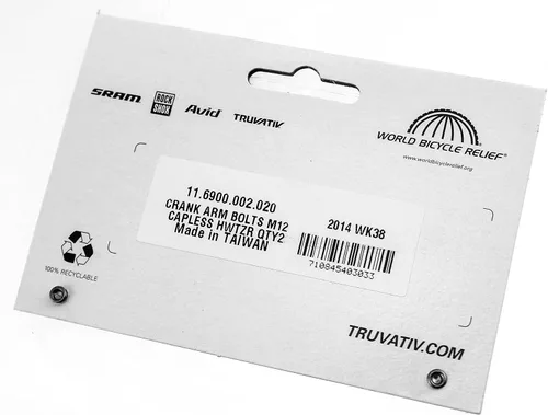 Vista 3 de Truvativ Pernos de manivela de acero sin tapa M12