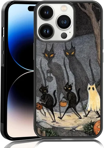 Vista 74 de Elegante funda de teléfono con diseño de gato Marie compatible con iPhone 11, funda de encaje dorado para iPhone, a prueba de golpes, rosa fucsia
