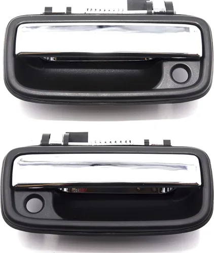 Vista 8 de Manija de puerta cromada exterior del pasajero delantero derecho compatible con Toyota Tacoma 1995 2004