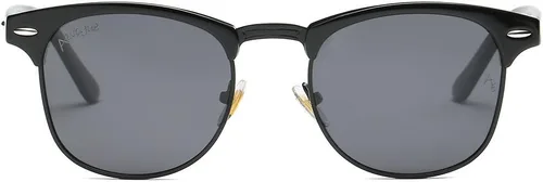 Vista 23 de AEVOGUE Gafas de sol polarizadas para mujeres y hombres semi marco retro gafas de sol AE0369
