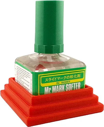 Vista 5 de Jeff Did It! Soporte cuadrado de cemento con pegamento para botella compatible con Mr Hobby cemento Setter Weathering y otras botellas cuadradas Mr