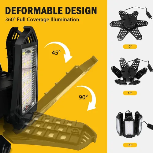 Vista 4 de Compresor de aire del inflador de neumáticos y luz de trabajo LED para la batería Dewalt 20V