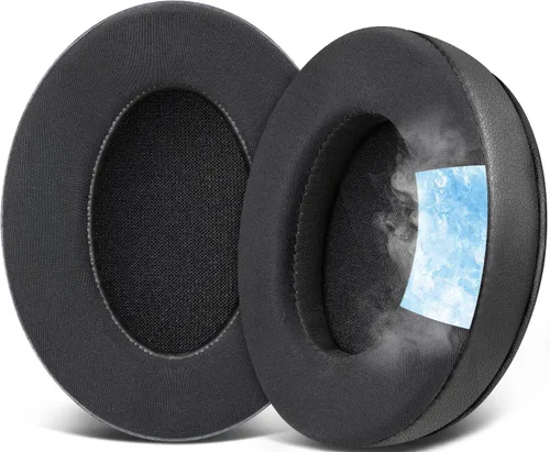 Vista 12 de SOULWIT Almohadillas de Gel de Reemplazo para Auriculares HyperX Cloud 1/2/3/Pro/Core, Cloud Alpha/Flight/Stinger Series, CloudX Stinger/Flight Negro