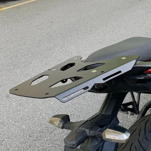 Vista 7 de Portaequipajes trasero para motocicleta, soporte para equipaje compatible con Versys 650 2015-2021 (negro)