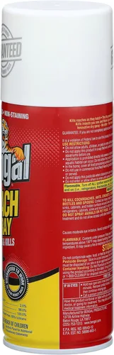 Vista 3 de Bengal Spray para Cucarachas, Aerosol en Spray Seco Sin Olor y Sin Manchas, 9 Onzas