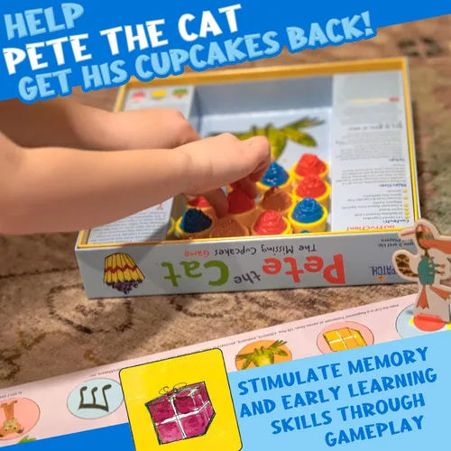 Vista 8 de Briarpatch Pete the Cat The Missing Cupcakes Game, Fans of Pete the Cat Books, Edades 3+