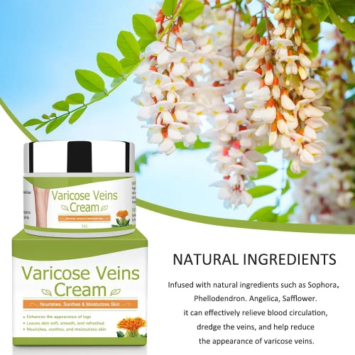 Vista 7 de Crema para venas varicosas, crema corporal, crema natural y pura para venas varicosas para piernas elimina las venas varicosas y las arañas