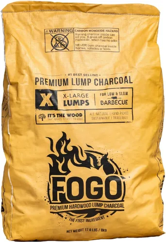 Vista 13 de Fogo Lump carbón vegetal de madera., Negro