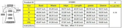 Vista 5 de Yuopeid Women's Summer 34 Sleeve Splash-ink Irregular Sweatshirt Top Bodycon Long Pants 2 Piece Outfits