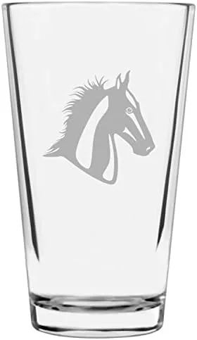 Vista 32 de Shetland Pony (cuerpo) - Vaso de pinta grabado con temática de caballo alternativo de 16 onzas