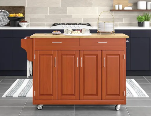 Vista 3 de Carrito gabinete de cocina, de Home Styles Create-a-Cart, Madera Noble, Roble cottage