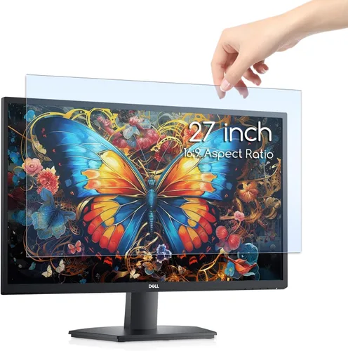 Vista 10 de KEANBOLL Panel protector de pantalla antiluz azul para monitor de computadora de 24 pulgadas, filtro de bloqueo de luz azul, protector antirreflejos