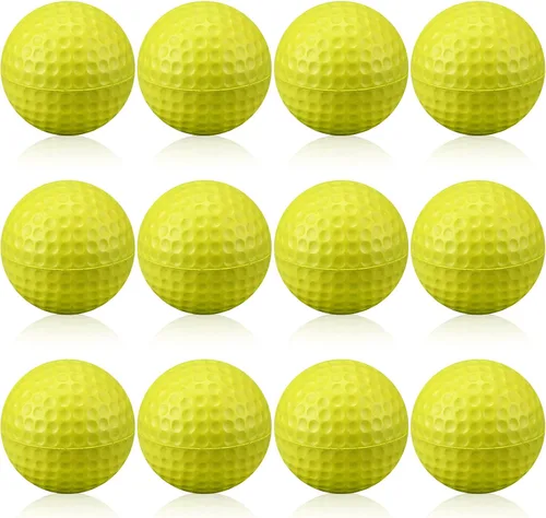 Vista 13 de 12 pelotas de espuma para práctica de golf, bolas de espuma suave para práctica de golf, sensación realista y entrenamiento deportivo de vuelo Azul