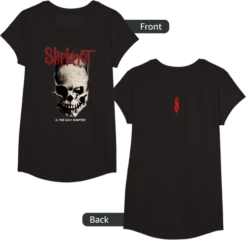 Vista 11 de Slipknot Tribal Calavera playera, niños 12, Rojo