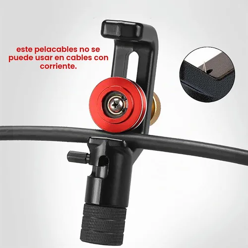 Vista 6 de Cuchillo Transversal de Pelado de Cable Blindado 4-10MM - Pelacables de Fibra Óptica FTTH Cortador de Cable de Fibra Blindado - Herramienta