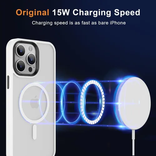 Vista 41 de MOCCA - Funda magnética resistente para iPhone XR de 6.1 pulgadas, compatible con MagSafe, funda con protección contra caídas de grado militar