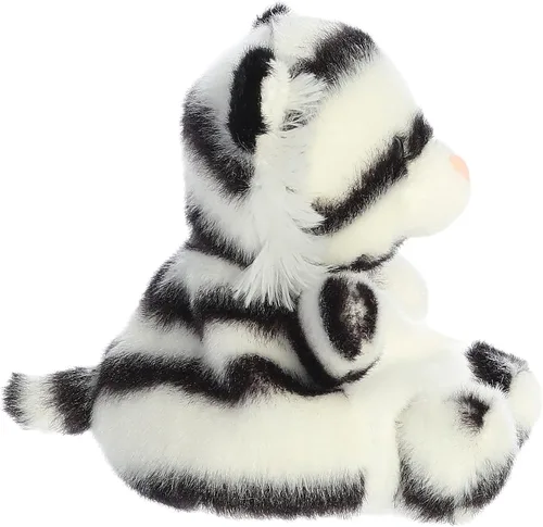 Vista 3 de Aurora® Adorable Palm Pals™ Kira White Tiger™ - Juego de bolsillo - Diversión coleccionable - Blanco 5 pulgadas