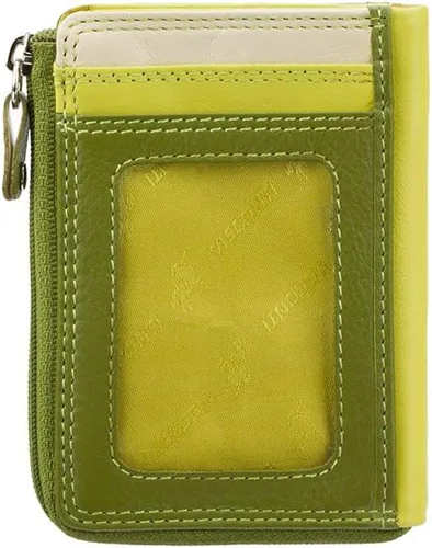 Vista 2 de Visconti RB110 Phi Phi - Cartera de cuero para mujer, con cremallera, para tarjetas de crédito, Azul, verde, rojo, rosa., Monedero para tarjetas