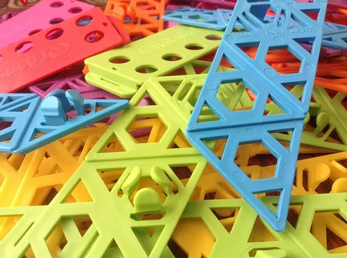 Vista 3 de Qubits Juego de construcción STEM, 50 piezas