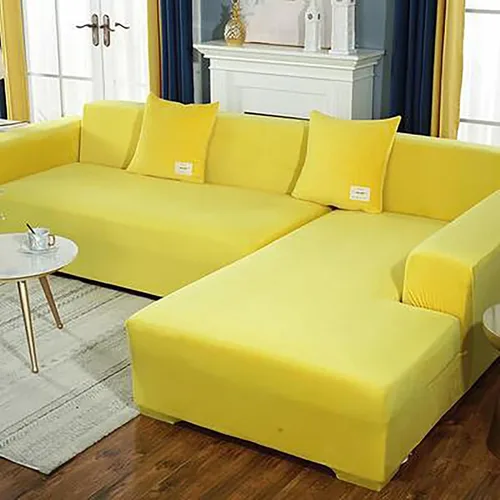 Vista 10 de Konsilsa Funda de sofá de terciopelo elástico para forma de L, funda de sofá suave y gruesa antideslizante, cubierta completa, protector de muebles