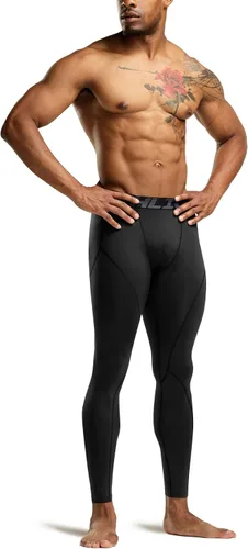 Vista 9 de ATHLIO Men's Thermal Compression Pants, Athletic Running Tights & Sports Leggings, Wintergear Base Layer Bottoms
