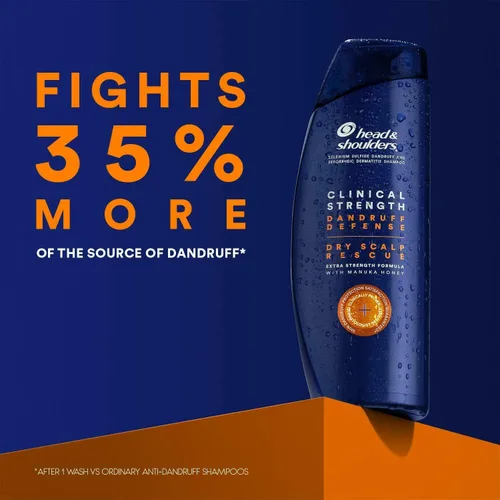 Vista 5 de Head & Shoulders Champú para la caspa, fuerza clínica, 14.2 oz (paquete de 3)
