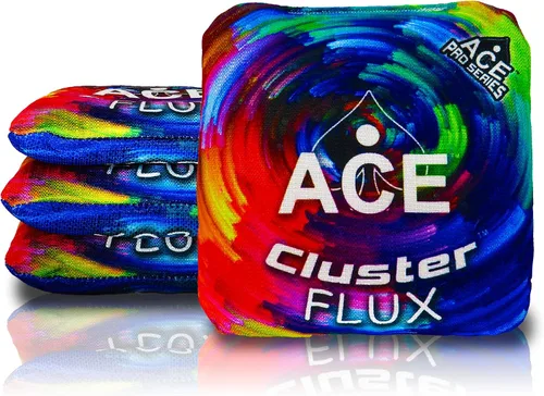 Vista 9 de Cluster Flux Bolsos de Cornhole ACE Pro + Kits PRO Tecnología de Almohadilla de Cluster Doble Cara Resbaladiza y Pegajosa para Todo Clima Negro