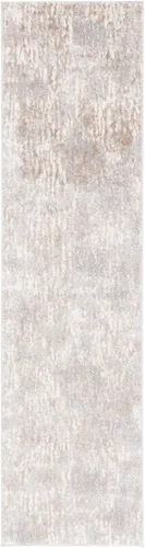 Vista 3 de SAFAVIEH Lagoon Collection - Alfombra de pasillo, 2 pies 2 pulgadas x 8 pies, beige y gris, diseño abstracto moderno, no desprende pelusa y de fácil